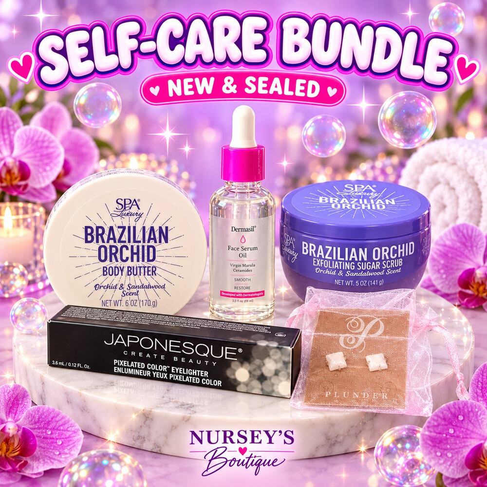 5pc Brazilian Orchid Spa Gift Set Japonesque Dermasil Plunder NWT